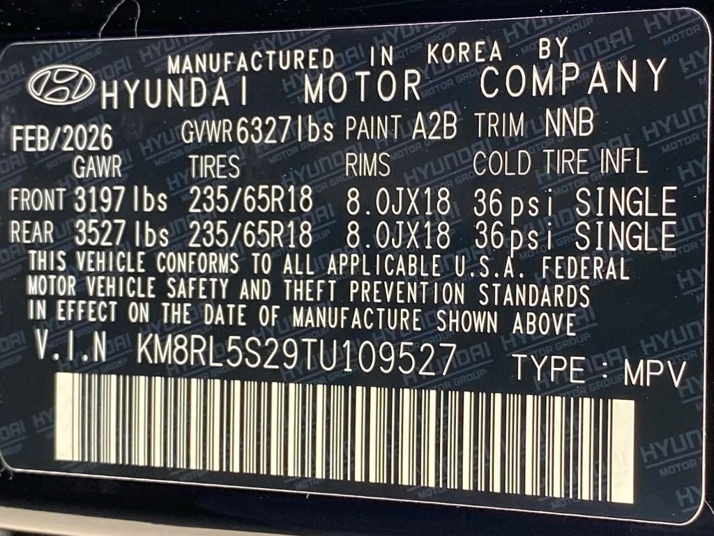 2026 Hyundai PALISADE SEL 7 Passenger