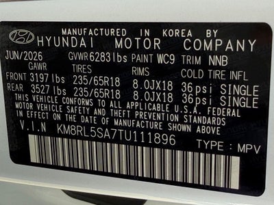2026 Hyundai PALISADE HYBRID Blue SEL 7 Passenger