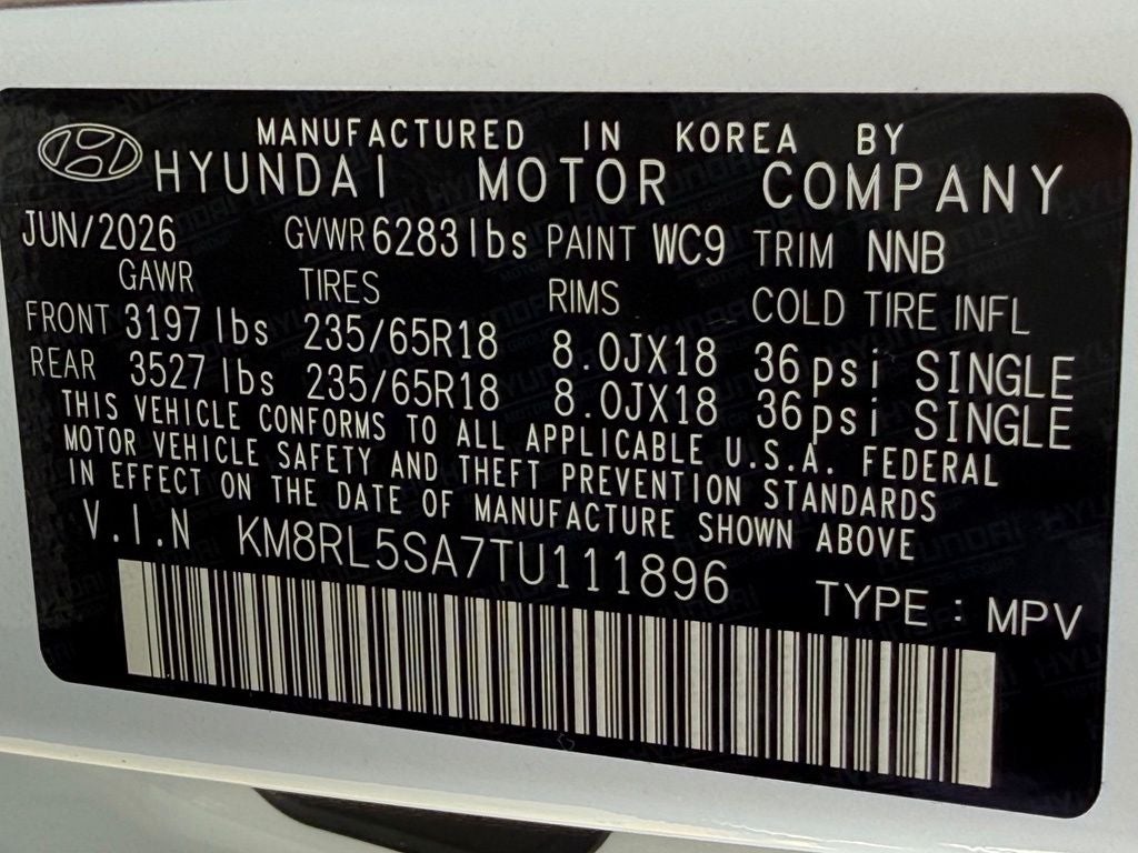 2026 Hyundai PALISADE HYBRID Blue SEL 7 Passenger