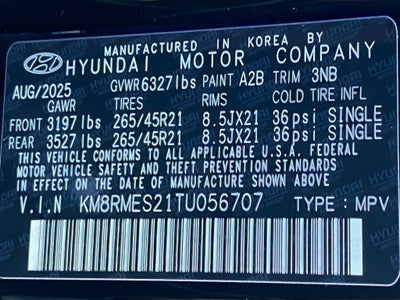 2026 Hyundai PALISADE Calligraphy