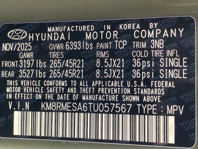 2026 Hyundai PALISADE HYBRID Calligraphy