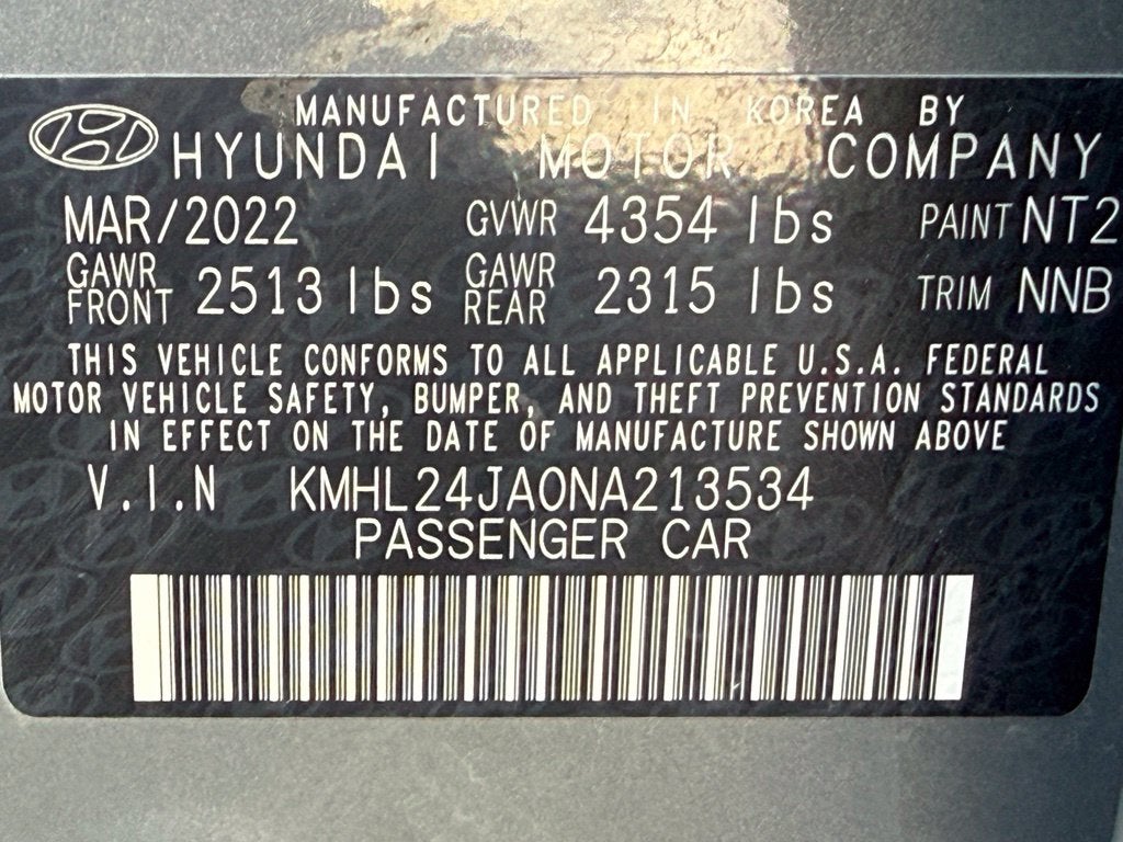 2022 Hyundai SONATA SE - HYUNDAI CPO / CLEAN CARFAX