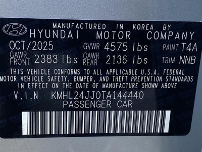 2026 Hyundai SONATA HYBRID Blue