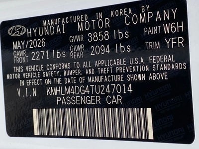 2026 Hyundai ELANTRA SEL Sport