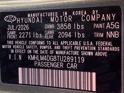 2026 Hyundai ELANTRA SEL Sport Plus