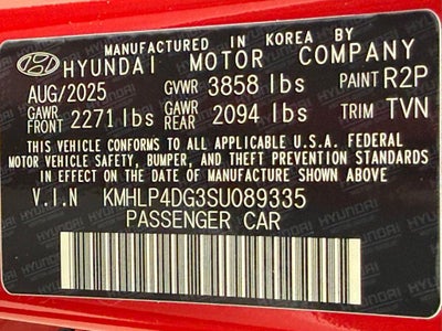 2025 Hyundai ELANTRA Limited