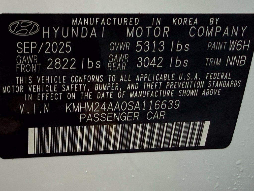 2025 Hyundai IONIQ 6 SE - HYUNDAI CPO / CLEAN CARFAX / ONE OWNER