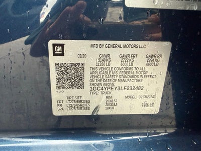 2020 Chevrolet Silverado 2500HD LTZ