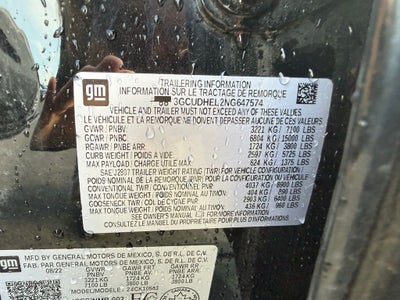 2022 Chevrolet Silverado 1500 ZR2 SUNROOF, OFF ROAD STEPS