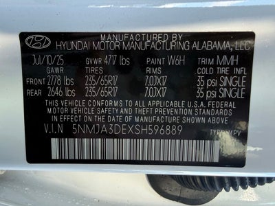2025 Hyundai TUCSON SE