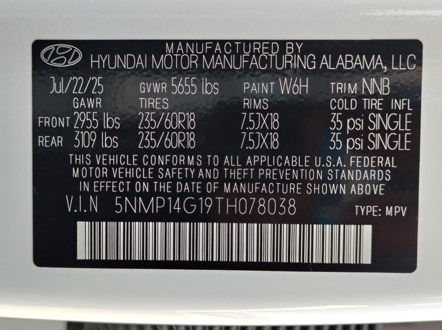 2026 Hyundai SANTA FE HYBRID SE