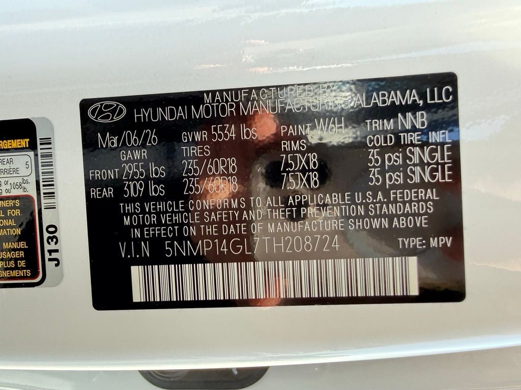 2026 Hyundai SANTA FE SE FWD