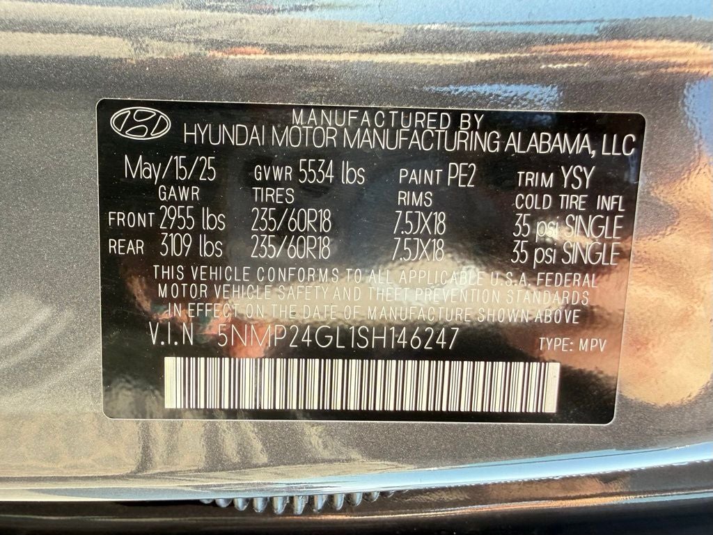 2025 Hyundai SANTA FE SEL