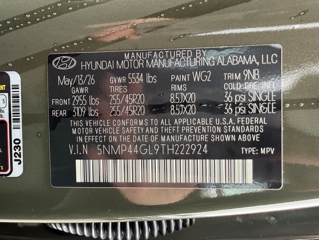 2026 Hyundai SANTA FE Limited FWD