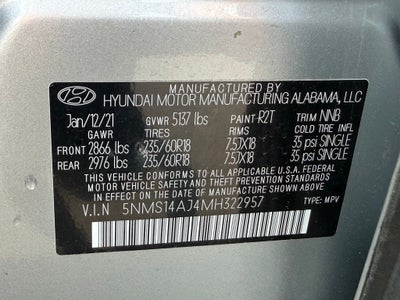 2021 Hyundai SANTA FE SE