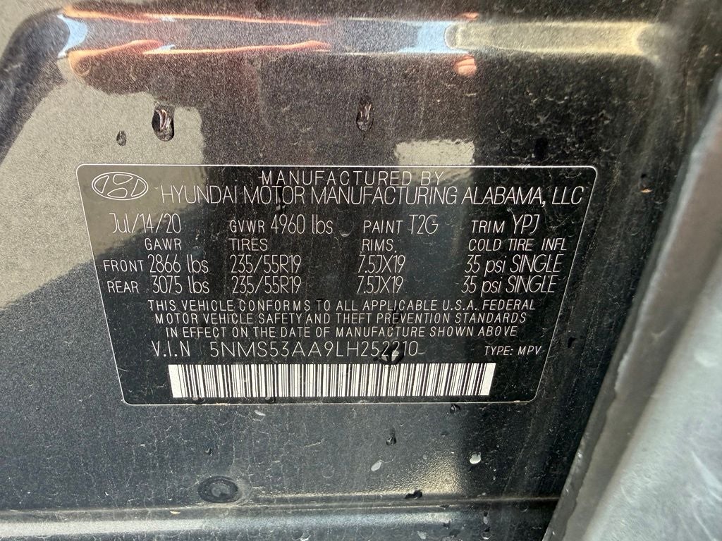 2020 Hyundai SANTA FE Limited