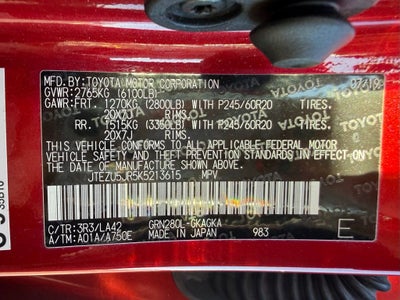 2019 Toyota 4Runner Limited