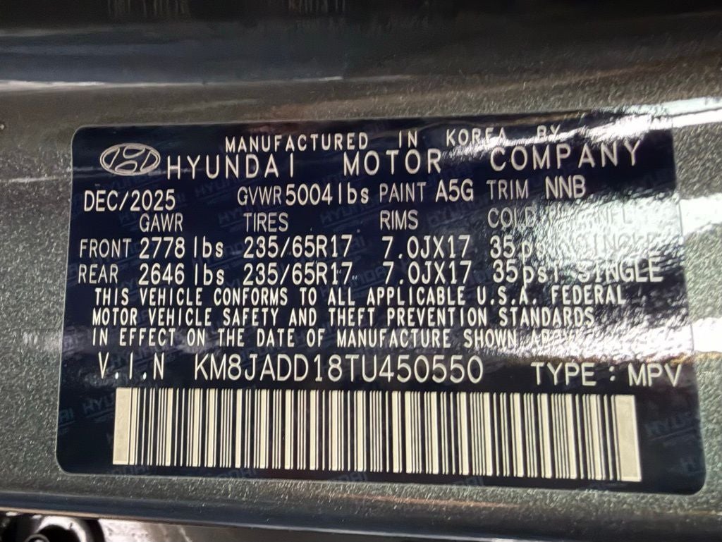 2026 Hyundai TUCSON HYBRID Blue SE