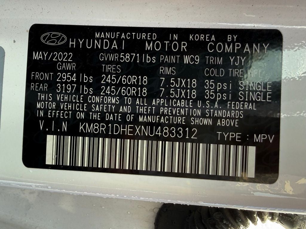 2022 Hyundai PALISADE SE