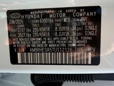 2026 Hyundai PALISADE HYBRID SEL Premium 7P