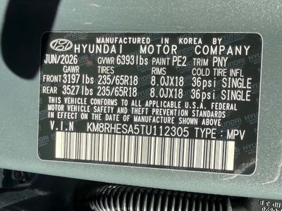 2026 Hyundai PALISADE HYBRID SEL Premium 7P