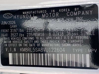 2027 Hyundai PALISADE HYBRID Blue SEL 8P