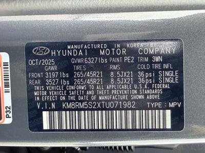 2026 Hyundai PALISADE Calligraphy FWD