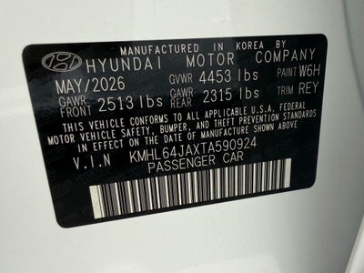2026 Hyundai SONATA SEL Sport