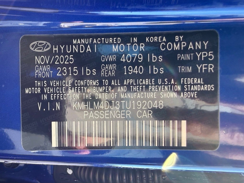 2026 Hyundai ELANTRA HYBRID Blue