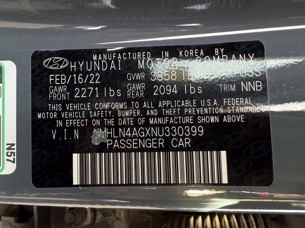 2022 Hyundai ELANTRA SEL