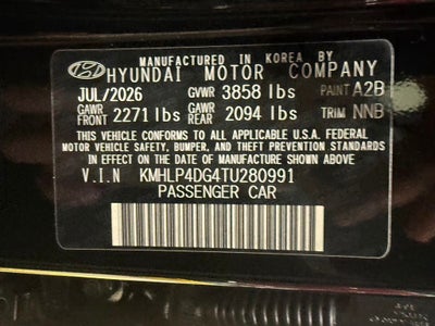 2026 Hyundai ELANTRA Limited