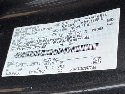 2018 Ford F-150 XLT