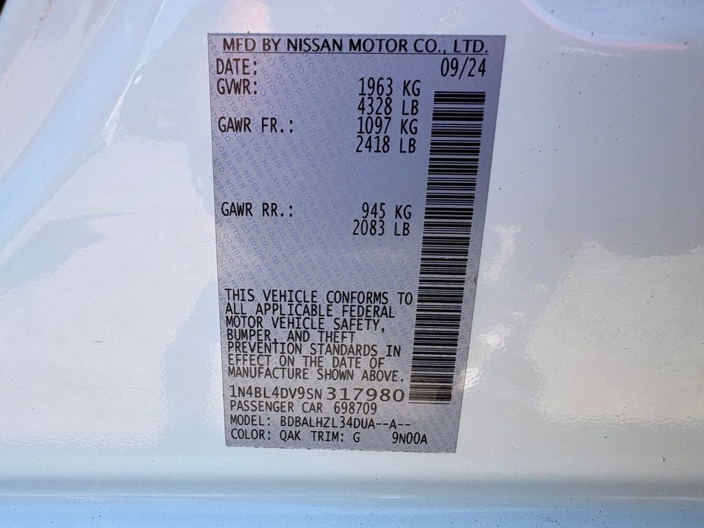 2025 Nissan Altima SV - Photo 33
