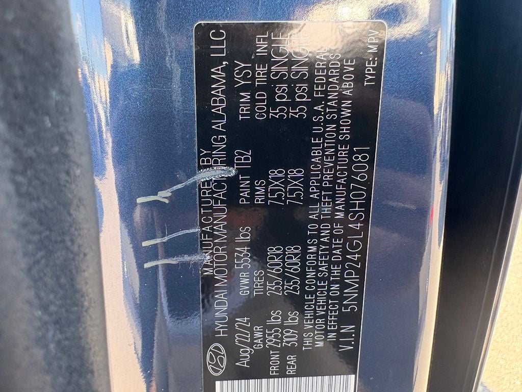 2025 Hyundai SANTA FE SEL