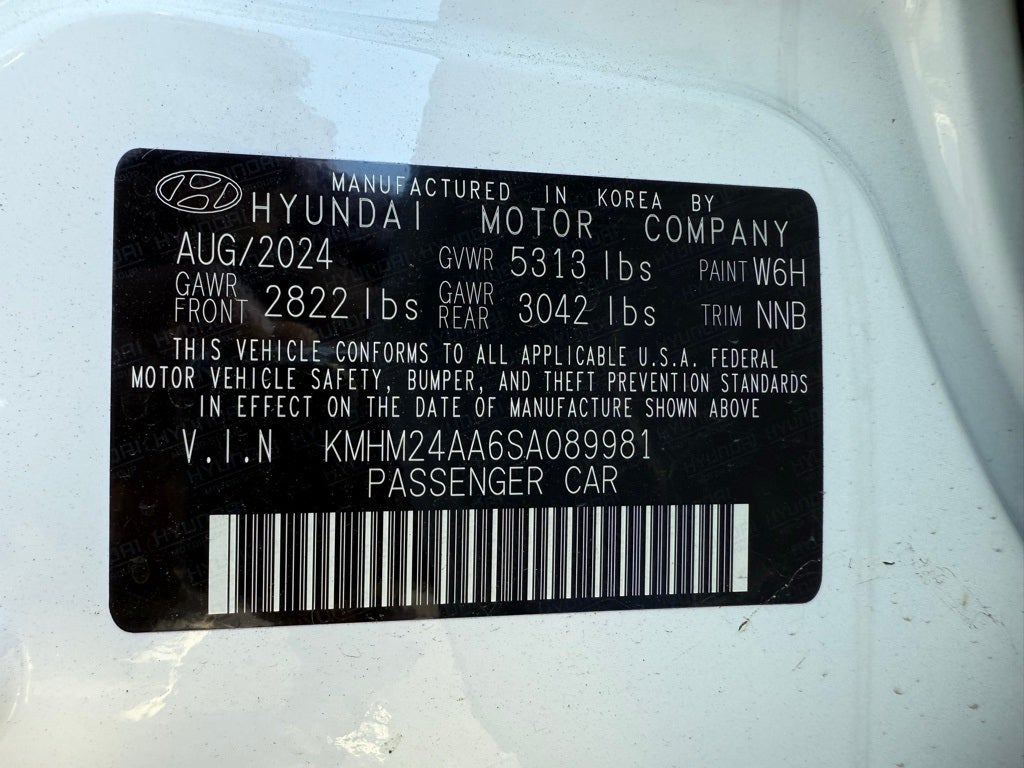 2025 Hyundai IONIQ 6 SE