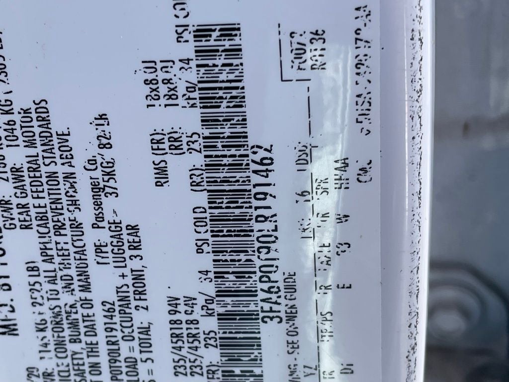 2020 Ford Fusion SE