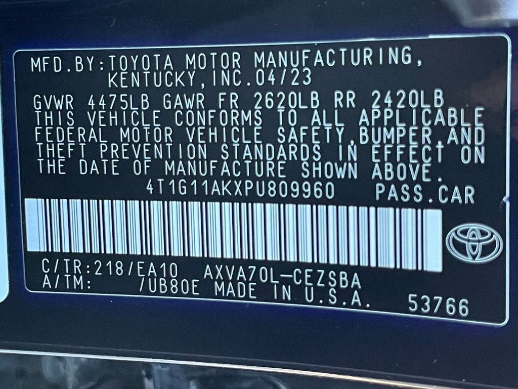 2023 Toyota Camry SE