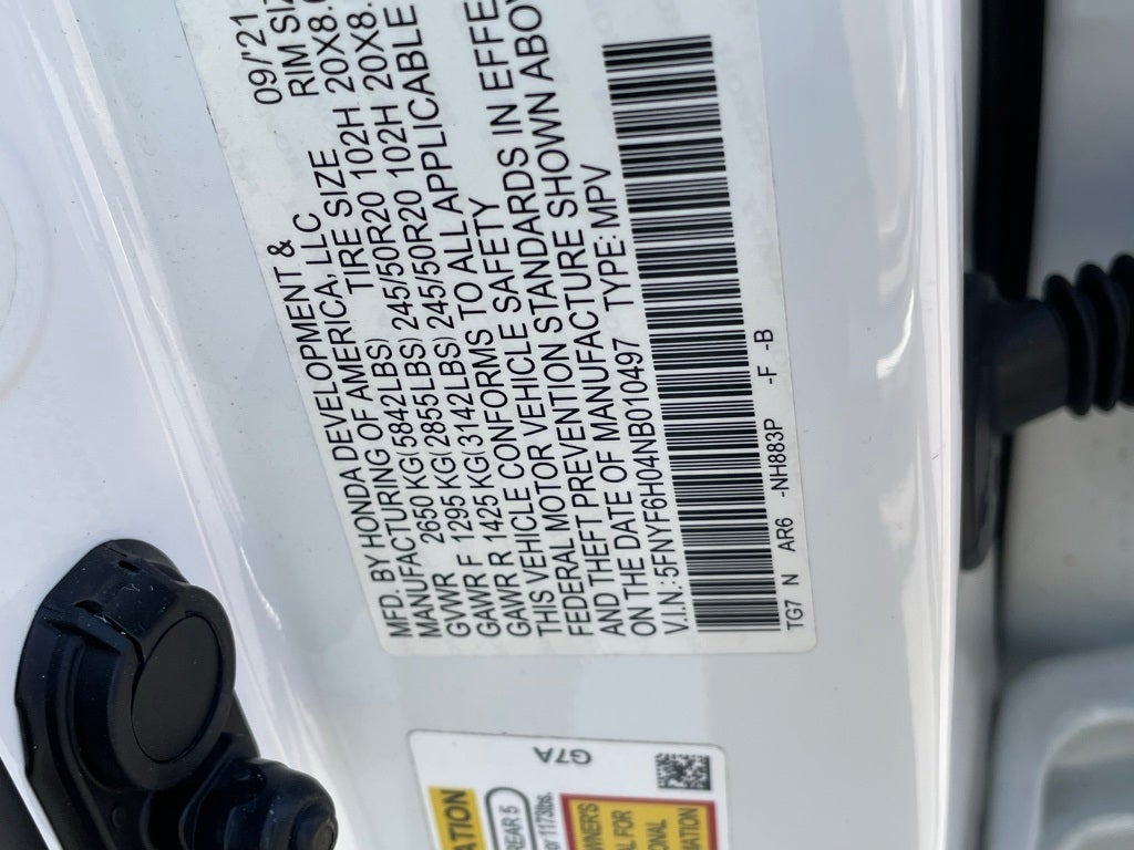 2022 Honda Pilot Elite