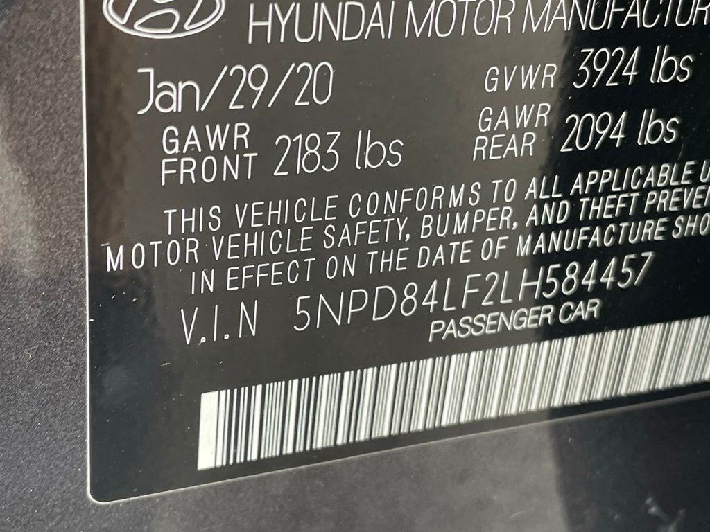 2020 Hyundai ELANTRA SEL