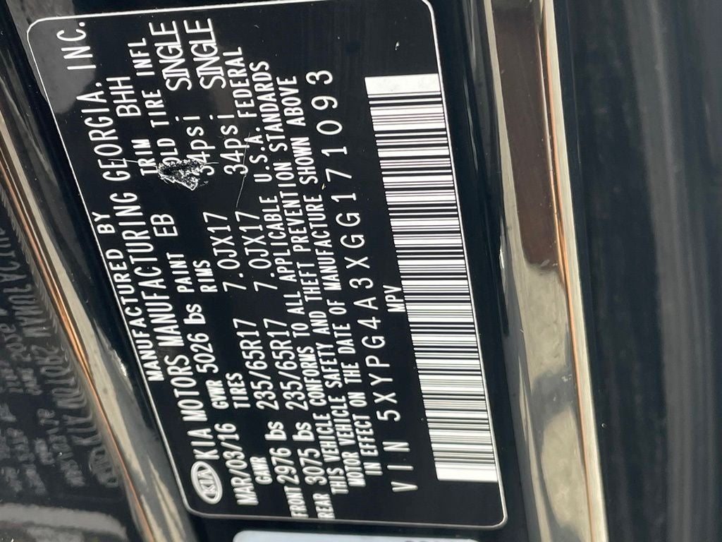2016 Kia Sorento LX