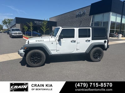 2016 Jeep Wrangler Unlimited Willys - 4WD / CLEAN CARFAX