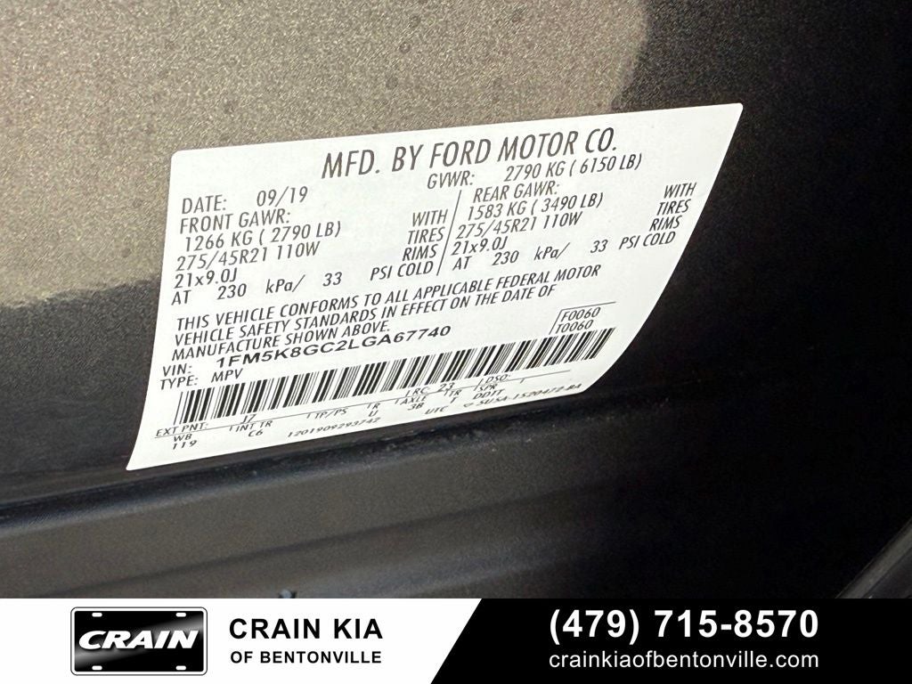 2020 Ford Explorer ST - 4WD / PANORAMIC SUNROOF / CLEAN CARFAX