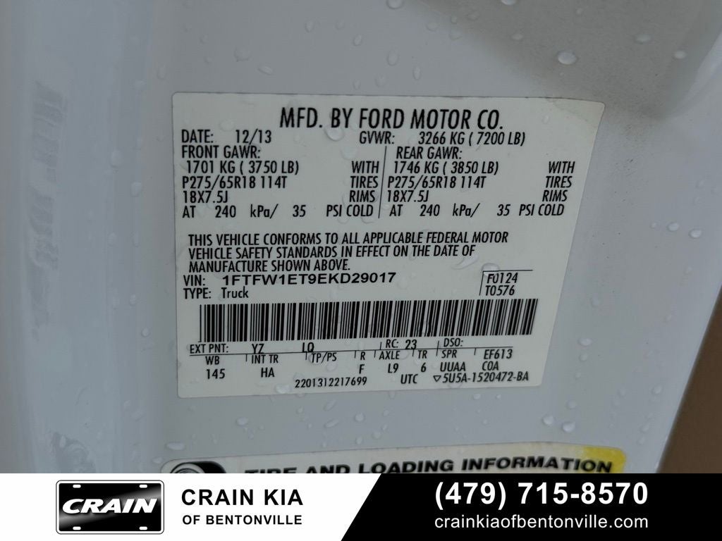 2014 Ford F-150 Lariat - 4WD / CLEAN CARFAX / ONE OWNER