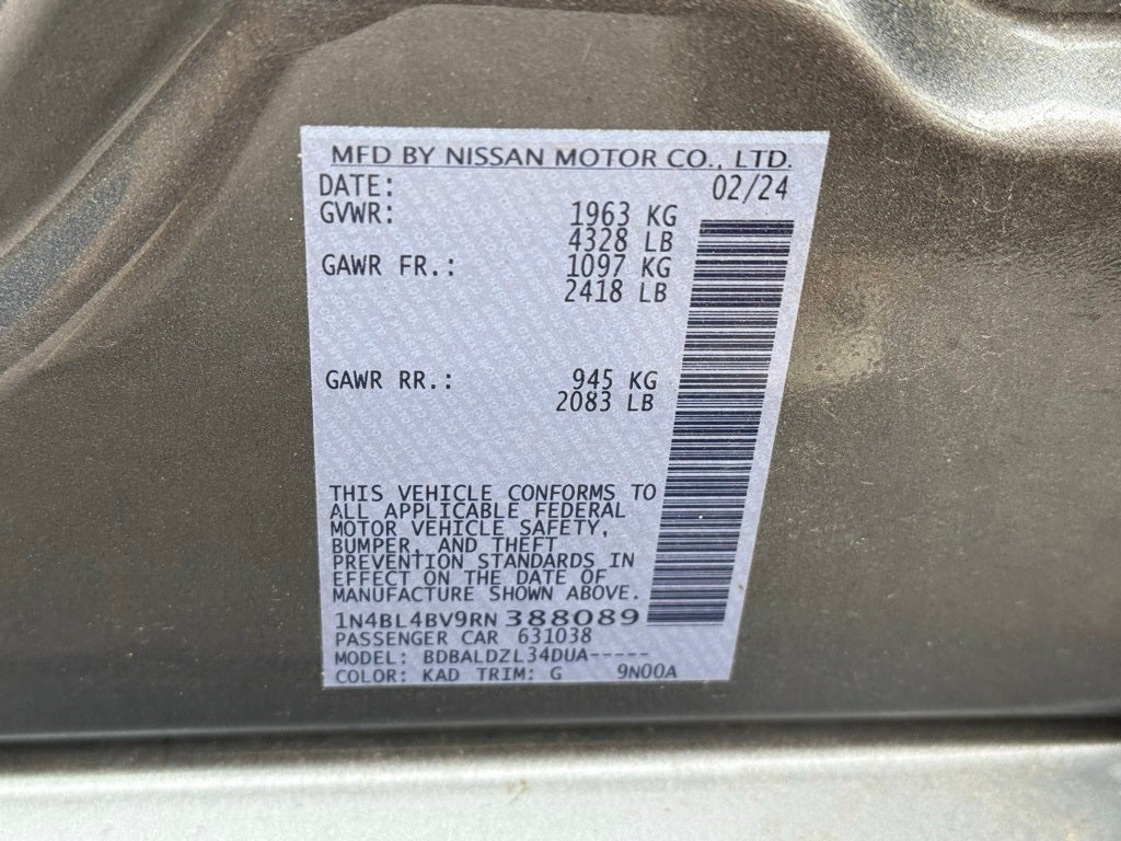 2024 Nissan Altima 2.5 S - CLEAN CARFAX / ONE OWNER