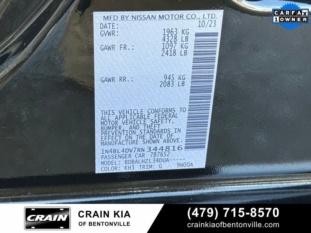2024 Nissan Altima 2.5 SV - CLEAN CARFAX / ONE OWNER