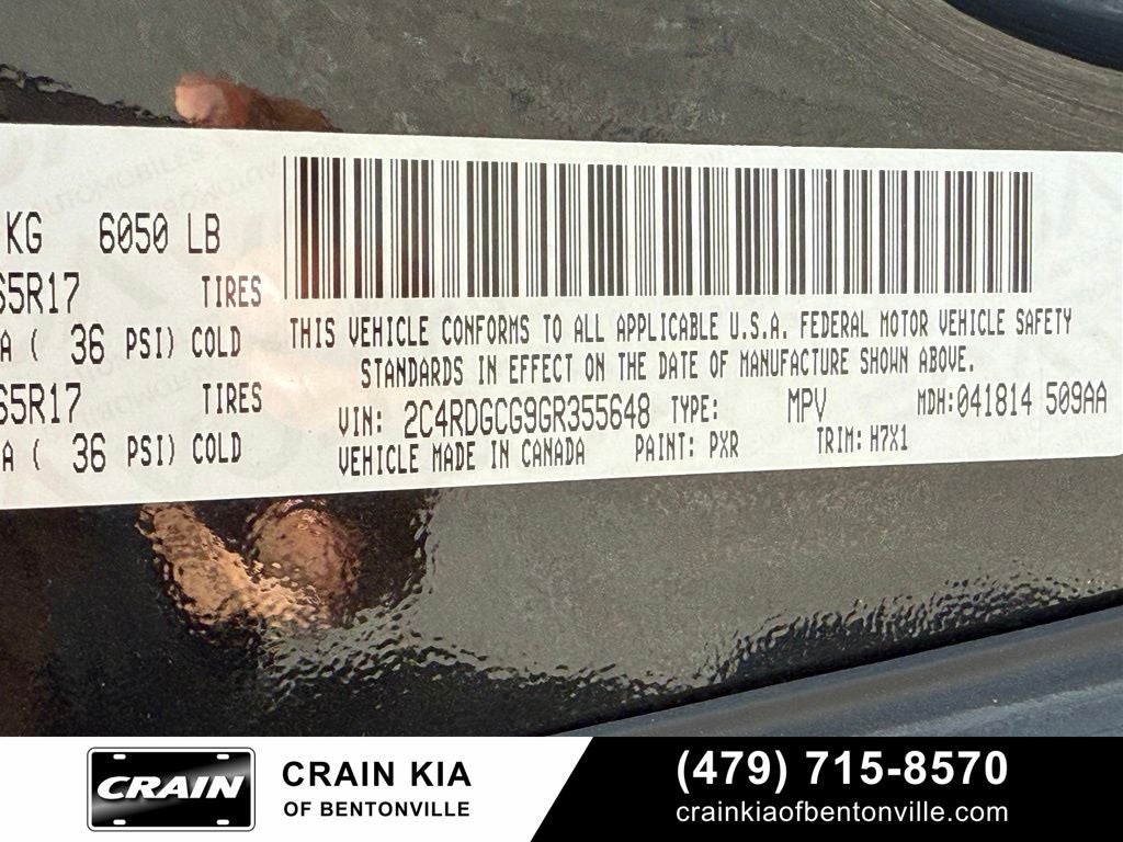 2016 Dodge Grand Caravan SXT