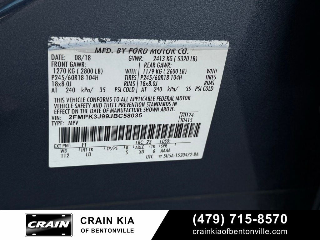2018 Ford Edge SEL - CLEAN CARFAX HISTORY