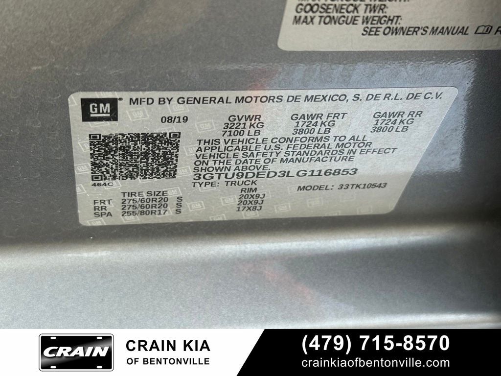 2020 GMC Sierra 1500 SLT - 4WD / CLEAN CARFAX