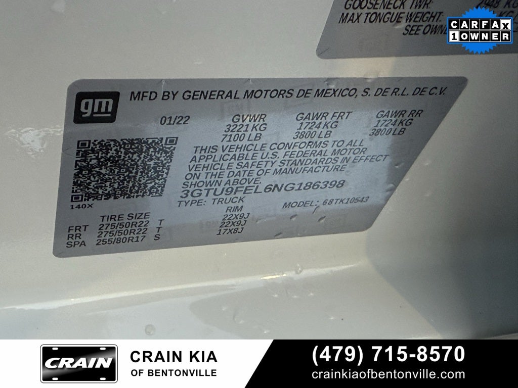 2022 GMC Sierra 1500 Limited Denali - 4WD / SUNROOF / ONE OWNER