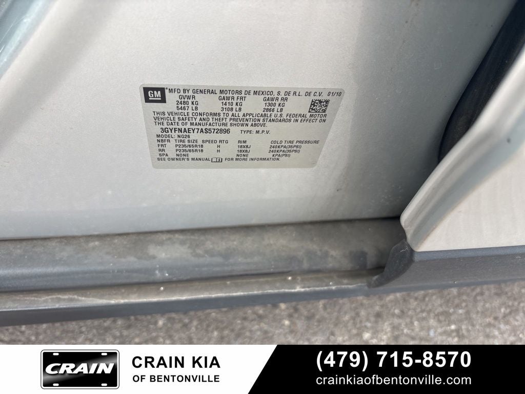 2010 Cadillac SRX Luxury - WHOLESALE / AS-IS